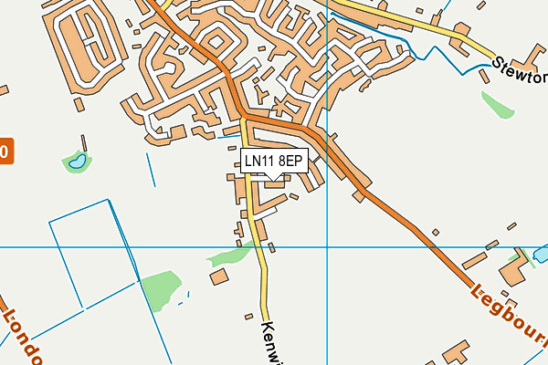 LN11 8EP map - OS VectorMap District (Ordnance Survey)