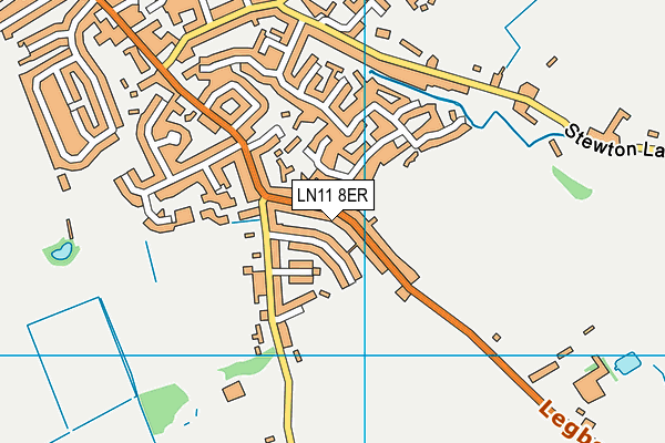 LN11 8ER map - OS VectorMap District (Ordnance Survey)