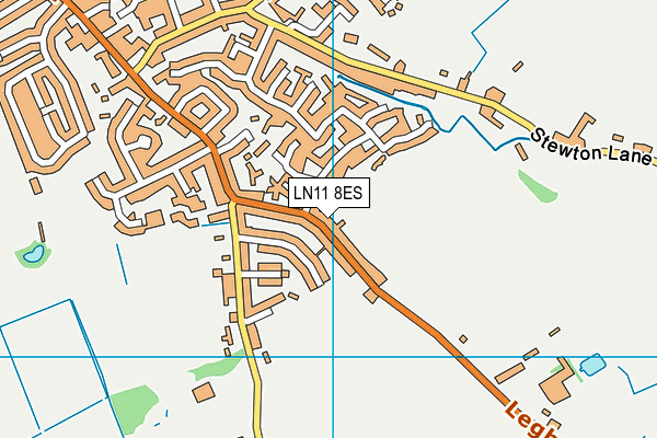 LN11 8ES map - OS VectorMap District (Ordnance Survey)
