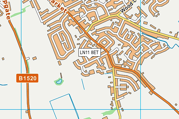 LN11 8ET map - OS VectorMap District (Ordnance Survey)