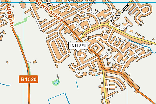LN11 8EU map - OS VectorMap District (Ordnance Survey)