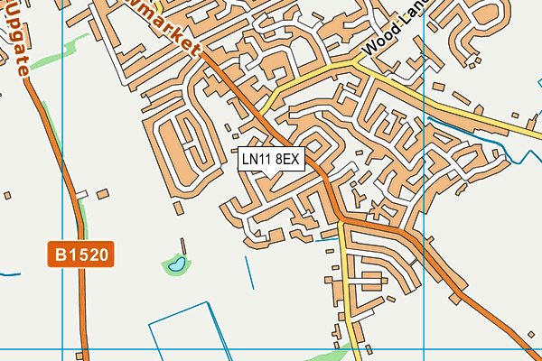 LN11 8EX map - OS VectorMap District (Ordnance Survey)