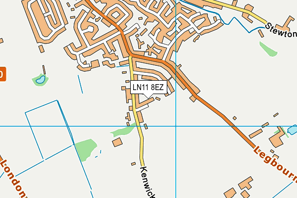 LN11 8EZ map - OS VectorMap District (Ordnance Survey)