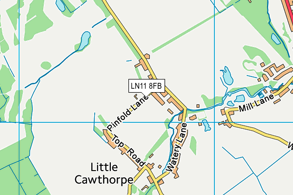 LN11 8FB map - OS VectorMap District (Ordnance Survey)