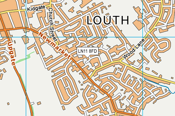LN11 8FD map - OS VectorMap District (Ordnance Survey)