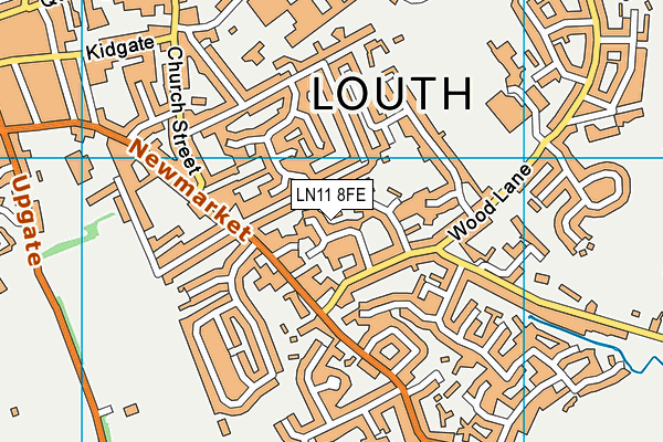 LN11 8FE map - OS VectorMap District (Ordnance Survey)