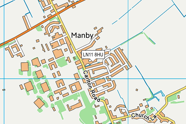 LN11 8HU map - OS VectorMap District (Ordnance Survey)