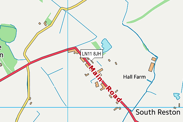 LN11 8JH map - OS VectorMap District (Ordnance Survey)