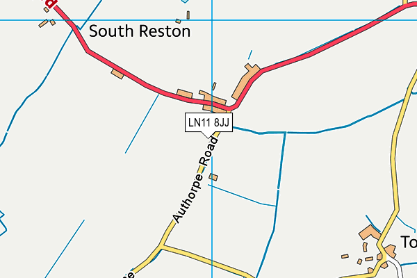 LN11 8JJ map - OS VectorMap District (Ordnance Survey)