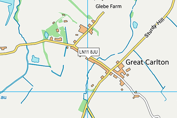 LN11 8JU map - OS VectorMap District (Ordnance Survey)