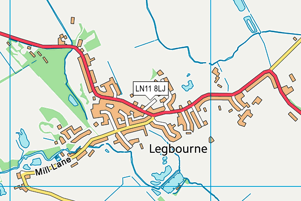 LN11 8LJ map - OS VectorMap District (Ordnance Survey)