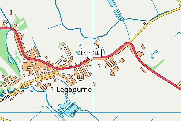 LN11 8LL map - OS VectorMap District (Ordnance Survey)