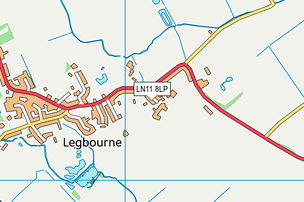 LN11 8LP map - OS VectorMap District (Ordnance Survey)