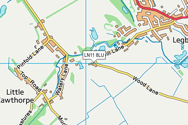 LN11 8LU map - OS VectorMap District (Ordnance Survey)