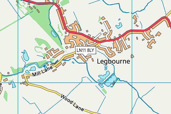 LN11 8LY map - OS VectorMap District (Ordnance Survey)
