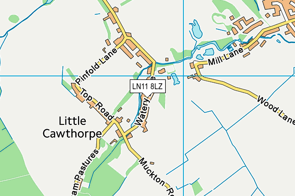 LN11 8LZ map - OS VectorMap District (Ordnance Survey)