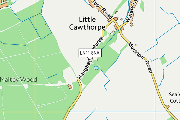 LN11 8NA map - OS VectorMap District (Ordnance Survey)