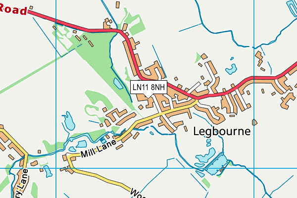 LN11 8NH map - OS VectorMap District (Ordnance Survey)