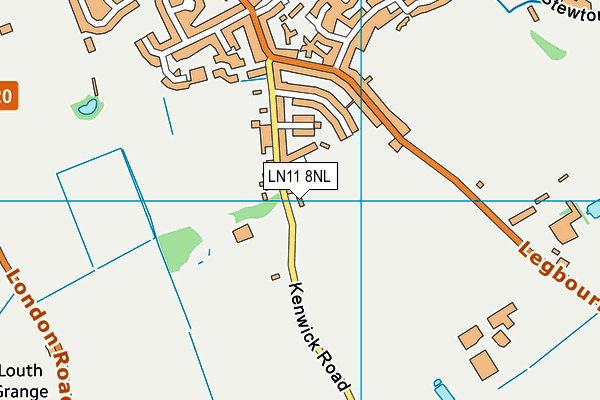 LN11 8NL map - OS VectorMap District (Ordnance Survey)