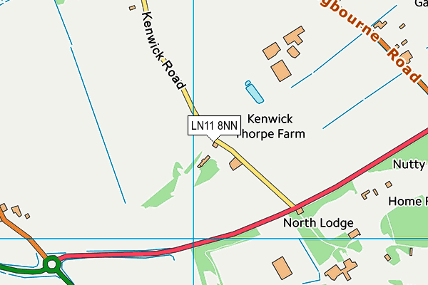 LN11 8NN map - OS VectorMap District (Ordnance Survey)