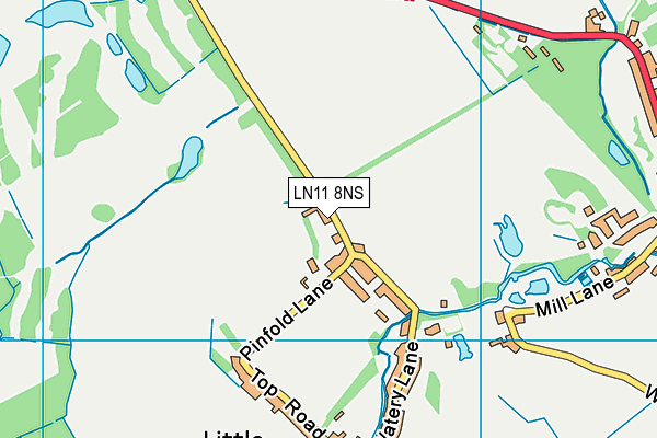 LN11 8NS map - OS VectorMap District (Ordnance Survey)
