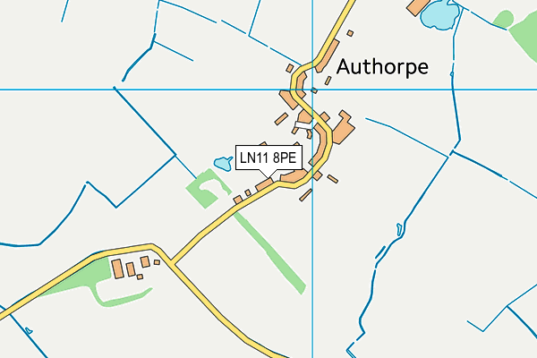 LN11 8PE map - OS VectorMap District (Ordnance Survey)
