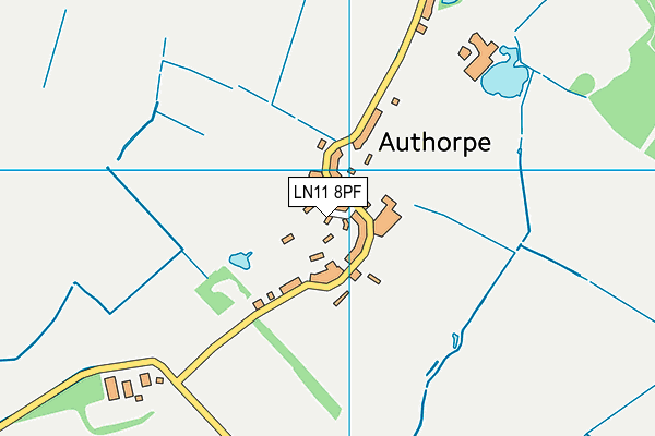 LN11 8PF map - OS VectorMap District (Ordnance Survey)