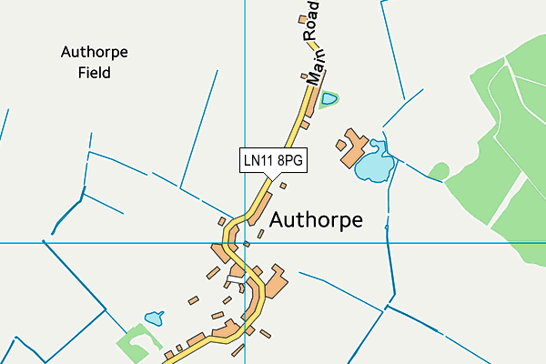 LN11 8PG map - OS VectorMap District (Ordnance Survey)