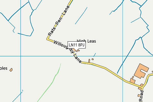 LN11 8PJ map - OS VectorMap District (Ordnance Survey)