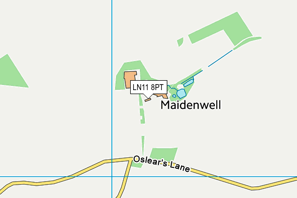 LN11 8PT map - OS VectorMap District (Ordnance Survey)
