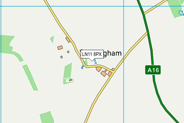 LN11 8PX map - OS VectorMap District (Ordnance Survey)