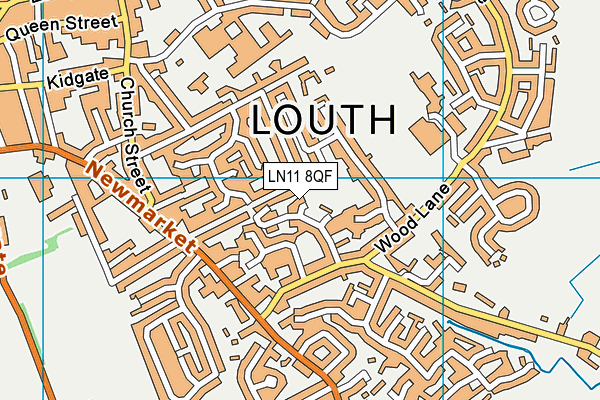 LN11 8QF map - OS VectorMap District (Ordnance Survey)