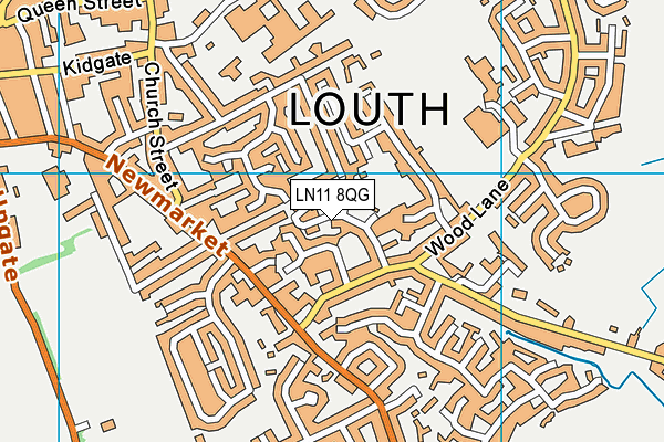 LN11 8QG map - OS VectorMap District (Ordnance Survey)