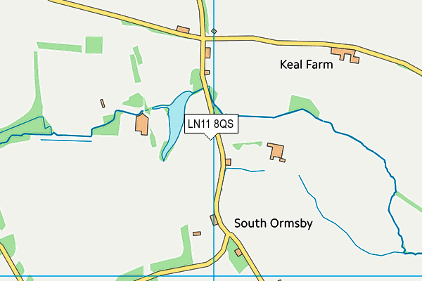 LN11 8QS map - OS VectorMap District (Ordnance Survey)