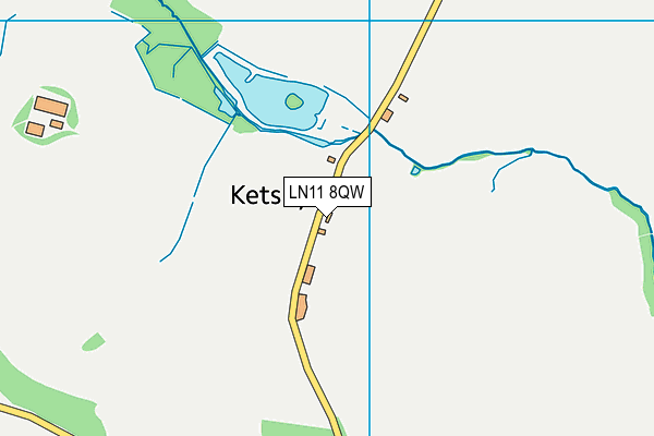 LN11 8QW map - OS VectorMap District (Ordnance Survey)