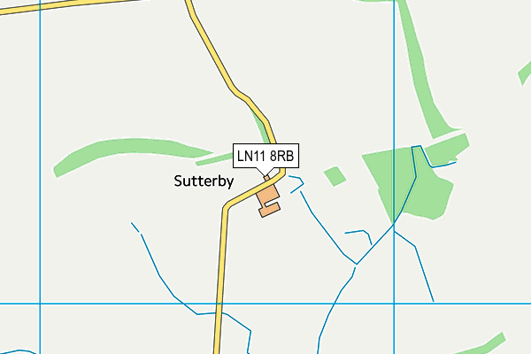 LN11 8RB map - OS VectorMap District (Ordnance Survey)