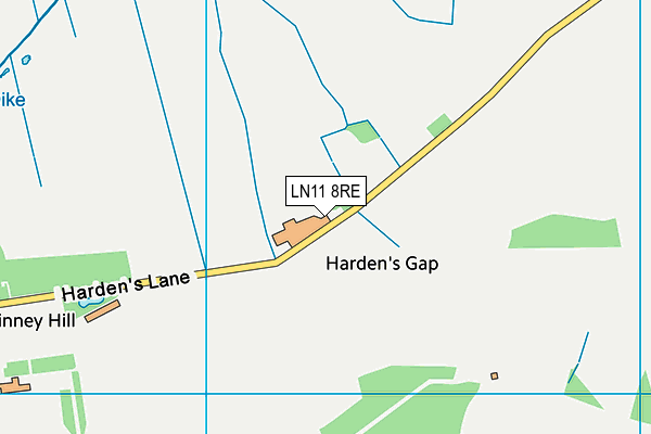 LN11 8RE map - OS VectorMap District (Ordnance Survey)