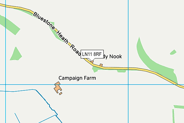LN11 8RF map - OS VectorMap District (Ordnance Survey)