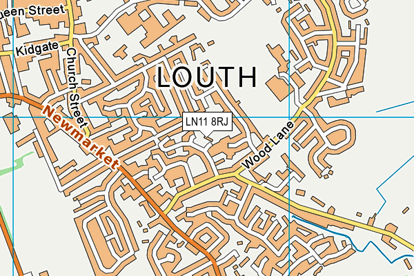 LN11 8RJ map - OS VectorMap District (Ordnance Survey)