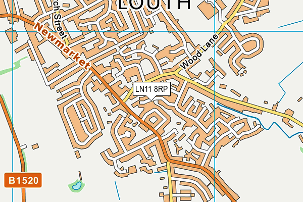 LN11 8RP map - OS VectorMap District (Ordnance Survey)