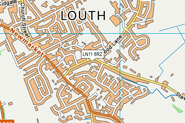 LN11 8RZ map - OS VectorMap District (Ordnance Survey)