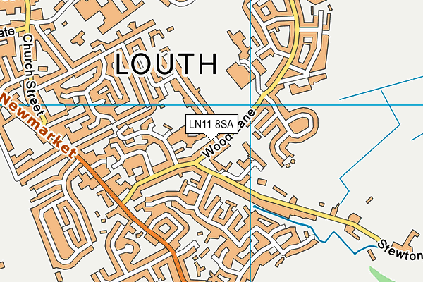 LN11 8SA map - OS VectorMap District (Ordnance Survey)