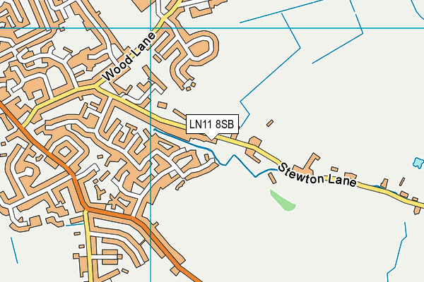 LN11 8SB map - OS VectorMap District (Ordnance Survey)