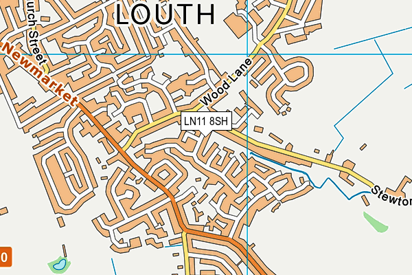 LN11 8SH map - OS VectorMap District (Ordnance Survey)