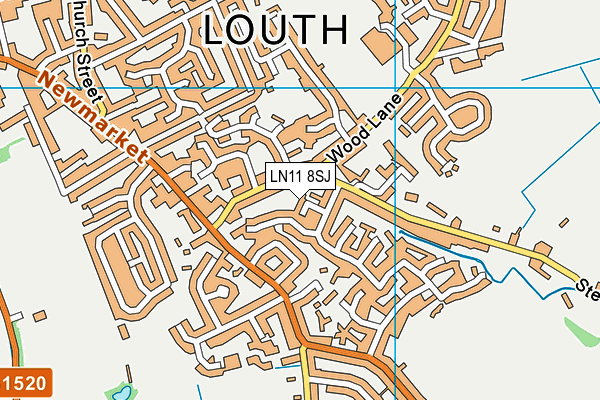 LN11 8SJ map - OS VectorMap District (Ordnance Survey)