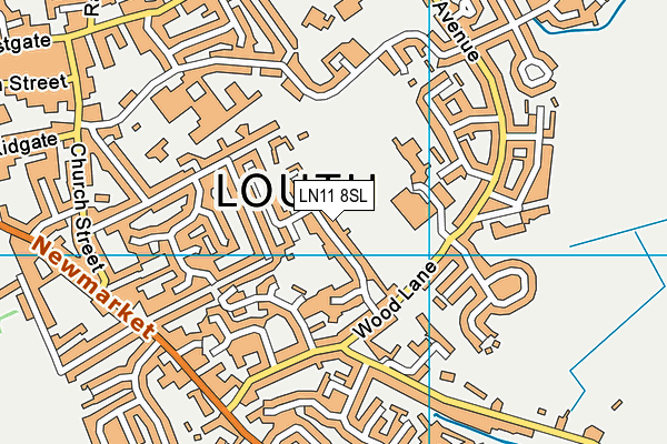 LN11 8SL map - OS VectorMap District (Ordnance Survey)