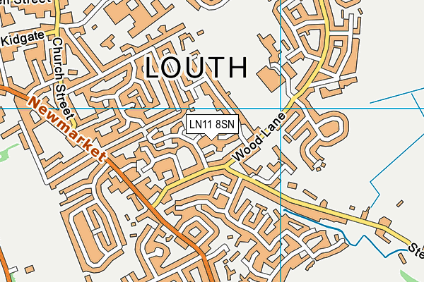 LN11 8SN map - OS VectorMap District (Ordnance Survey)