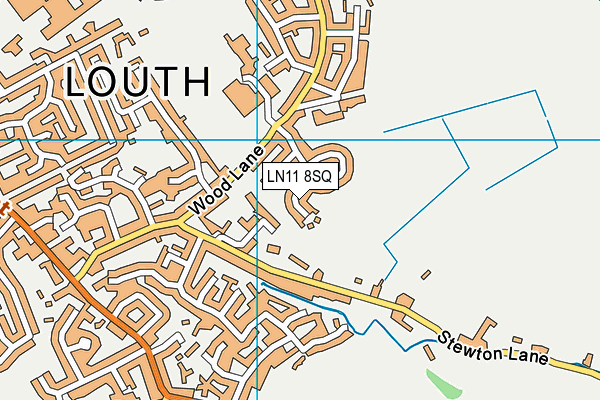 LN11 8SQ map - OS VectorMap District (Ordnance Survey)