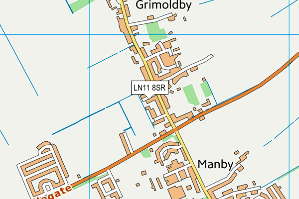 LN11 8SR map - OS VectorMap District (Ordnance Survey)