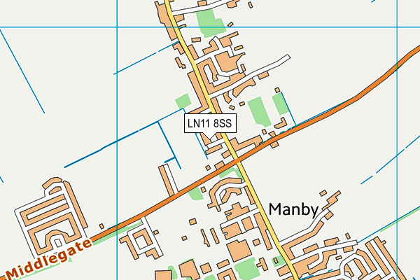 LN11 8SS map - OS VectorMap District (Ordnance Survey)